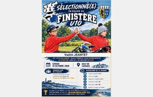 VADIM JEANTET SÉLECTIONNÉ DANS L’ÉQUIPE DU FINISTÈRE U10
