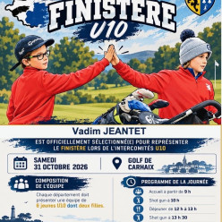 VADIM JEANTET SÉLECTIONNÉ DANS L’ÉQUIPE DU FINISTÈRE U10